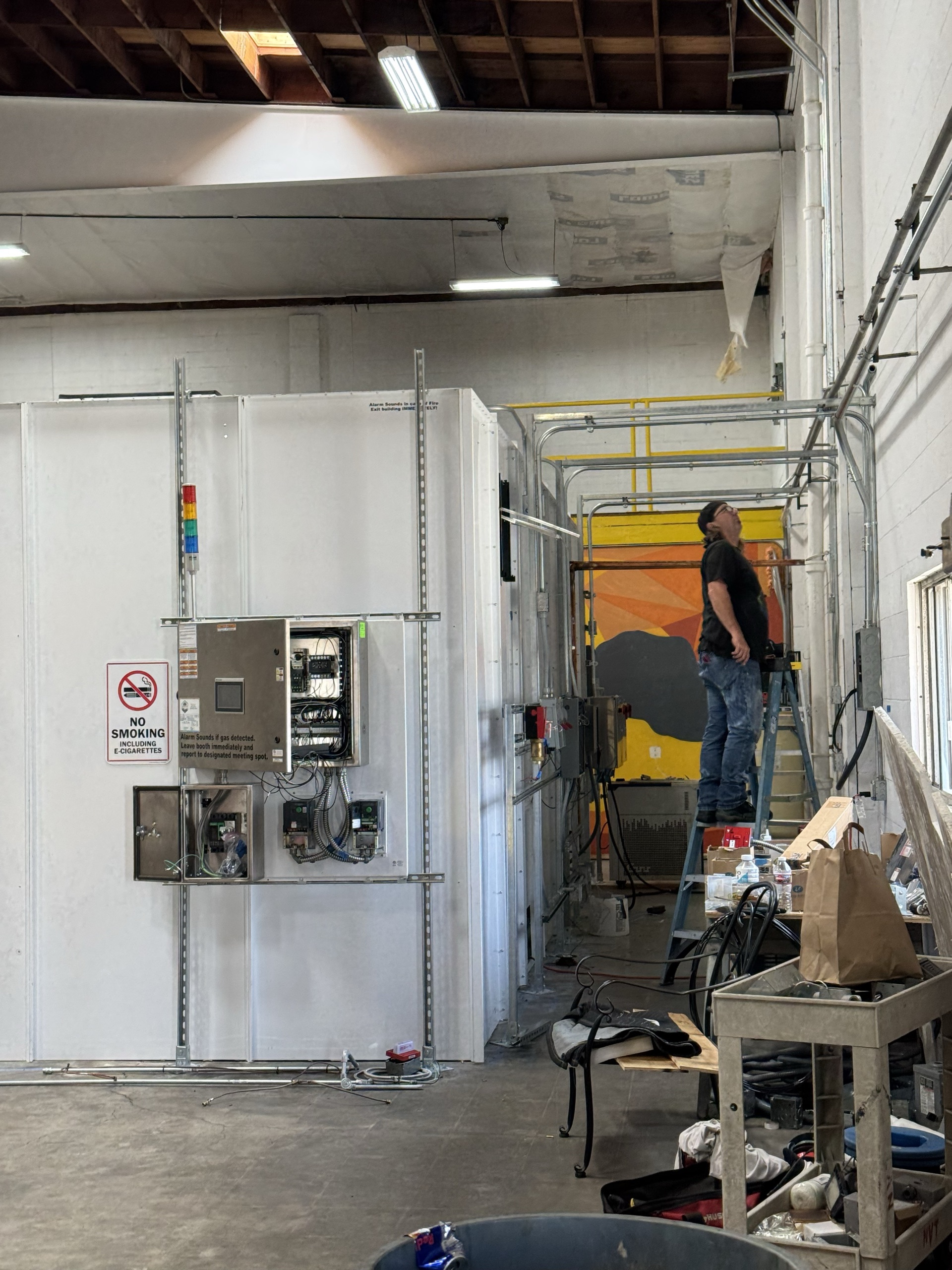 Cleanroom enclosure & electrical build-out